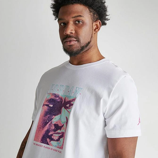 Nike Men's Jordan Jumpman Greatest Ever Graphic T-Shirt White - DX9595 100 7 Nike Men's Jordan Jumpman Greatest Ever Graphic T-Shirt White - DX9595 100 - Image 5