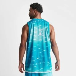 Nike Men's Jordan Essentials Allover Print Mesh Jersey Aquatone/White - DX9665 483 11 Nike Men's Jordan Essentials Allover Print Mesh Jersey Aquatone/White - DX9665 483 -Nike Sportwear Sales DX9665 483 M4