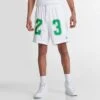Nike Men's Jordan Essentials Graphic Mesh Shorts White/Lucky Green - DX9671 100 -Nike Sportwear Sales DX9671 100 M1