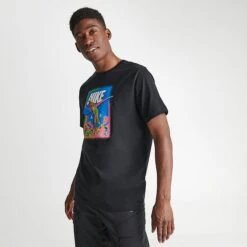 Men's Nike Sportswear Chameleon Graphic T-Shirt Black - DZ2865 010 -Nike Sportwear Sales DZ2865 010 M3