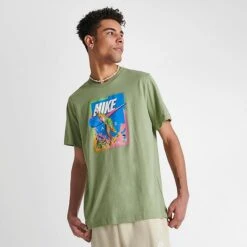 Men's Nike Sportswear Chameleon Graphic T-Shirt Oil Green - DZ2865 386 -Nike Sportwear Sales DZ2865 386 M3