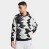 Nike Men's Jordan Flight MVP Allover Heritage Print Fleece Pullover Hoodie Sail/Black/Black/Black - FB7014 133 -Nike Sportwear Sales FB7014 133 M1
