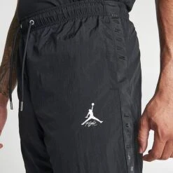 Nike Men's Jordan Essentials Jumpman Warmup Pants Black/Sail - FB7292 010 -Nike Sportwear Sales FB7292 010 M5