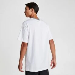 Men's Nike Sportswear Club Futura Logo T-Shirt White/Black - FB7309 100 -Nike Sportwear Sales FB7309 100 M4
