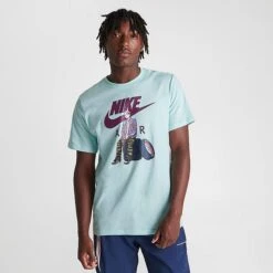Men's Nike Sportswear Air Moto Graphic T-Shirt Jade Ice - FD1332 346 -Nike Sportwear Sales FD1332 346 M3