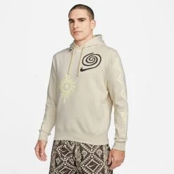 Men's Nike Sportswear Club Fleece JDI Graphic Hoodie Light Orewood Brown - FJ1575 104