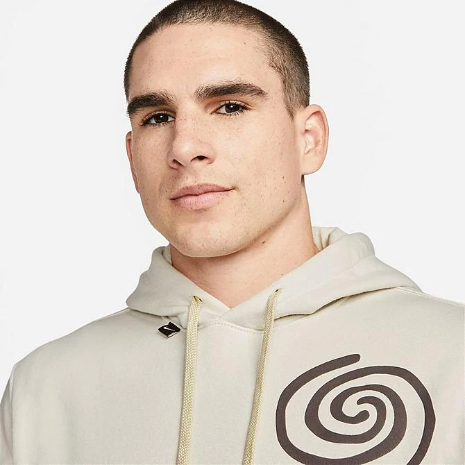 Men's Nike Sportswear Club Fleece JDI Graphic Hoodie Light Orewood Brown - FJ1575 104 6 Men's Nike Sportswear Club Fleece JDI Graphic Hoodie Light Orewood Brown - FJ1575 104 - Image 4