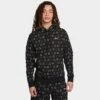 Men's Nike Sportswear Club Fleece Monogram Hoodie Black/Multi - FJ1635 010 -Nike Sportwear Sales FJ1635 010 M1