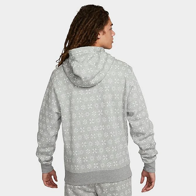 Men's Nike Sportswear Club Fleece Monogram Hoodie Dark Grey Heather/White - FJ1635 063 5 Men's Nike Sportswear Club Fleece Monogram Hoodie Dark Grey Heather/White - FJ1635 063 - Image 3