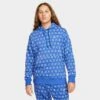 Men's Nike Sportswear Club Fleece Monogram Hoodie Game Royal - FJ1635 480 -Nike Sportwear Sales FJ1635 480 M1