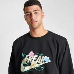 Men's Nike Giannis Standard Issue Connections Graphic Basketball Crewneck Sweatshirt Black - FJ9557 010 -Nike Sportwear Sales FJ9557 010 M5