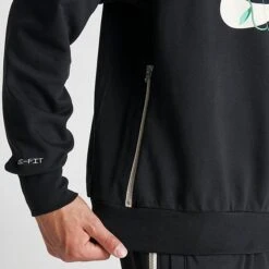 Men's Nike Giannis Standard Issue Connections Graphic Basketball Crewneck Sweatshirt Black - FJ9557 010 -Nike Sportwear Sales FJ9557 010 M6