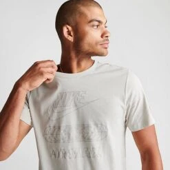 Men's Nike Sportswear Air Max Legacy Graphic T-Shirt Light Bone/Black - FN0241 072 -Nike Sportwear Sales FN0241 072 M5