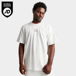 Men's Nike Air Retro Swoosh T-Shirt Summit White - FN7723 121