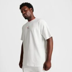 Men's Nike Air Retro Swoosh T-Shirt Summit White - FN7723 121 -Nike Sportwear Sales FN7723 121 M3