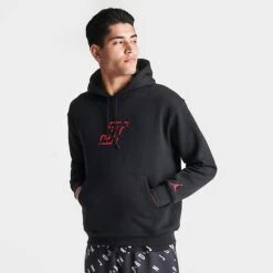 Nike Men's Jordan Jayson Tatum Logo Fleece Pullover Hoodie Black - FQ4140Â 010