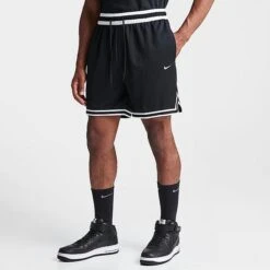 Men's Nike Dri-FIT DNA 6" Basketball Shorts Black/White - FQ4208 010