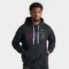 Men's Nike Sportswear Club Fleece Wordmark Pullover Hoodie Black/Multi - FQ6155 011 -Nike Sportwear Sales FQ6155 011 M1