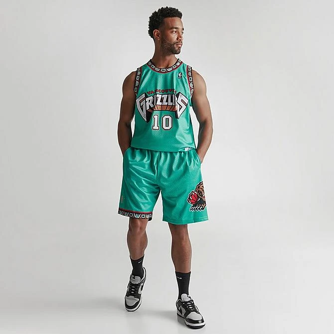 Men's Mitchell & Ness Vancouver Grizzlies NBA 1995-96 Away Swingman Basketball Shorts Teal - GRTEAL96 VGR 4 Men's Mitchell & Ness Vancouver Grizzlies NBA 1995-96 Away Swingman Basketball Shorts Teal - GRTEAL96 VGR - Image 2