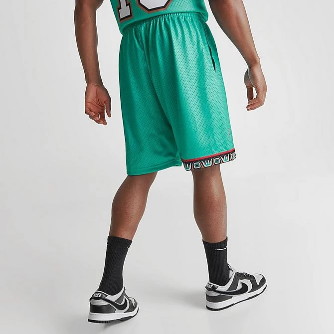 Men's Mitchell & Ness Vancouver Grizzlies NBA 1995-96 Away Swingman Basketball Shorts Teal - GRTEAL96 VGR 6 Men's Mitchell & Ness Vancouver Grizzlies NBA 1995-96 Away Swingman Basketball Shorts Teal - GRTEAL96 VGR - Image 4