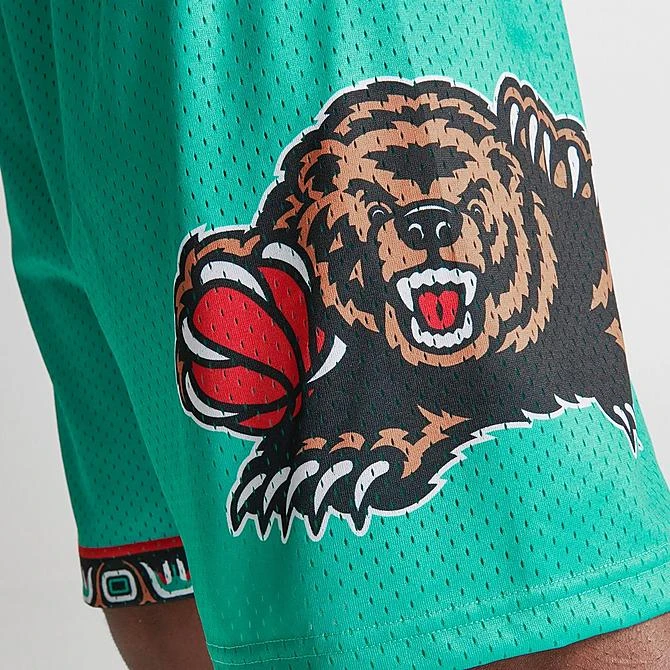 Men's Mitchell & Ness Vancouver Grizzlies NBA 1995-96 Away Swingman Basketball Shorts Teal - GRTEAL96 VGR 7 Men's Mitchell & Ness Vancouver Grizzlies NBA 1995-96 Away Swingman Basketball Shorts Teal - GRTEAL96 VGR - Image 5