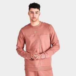 Reebok MYT Minimal Waste Crewneck Sweatshirt Canyon Coral - H54332 632 -Nike Sportwear Sales H54332 632 M3