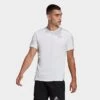 Men's Adidas Own The Run T-Shirt White/Reflective Silver - HB7444 100