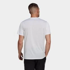 Men's Adidas Own The Run T-Shirt White/Reflective Silver - HB7444 100 -Nike Sportwear Sales HB7444 100 M3