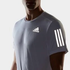Men's Adidas Own The Run T-Shirt White/Reflective Silver - HB7444 100 -Nike Sportwear Sales HB7444 100 M5