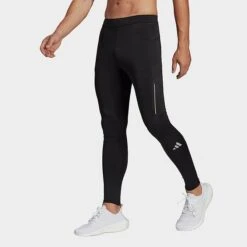 Men's Adidas Own The Run Running Leggings Black - HM8444 001