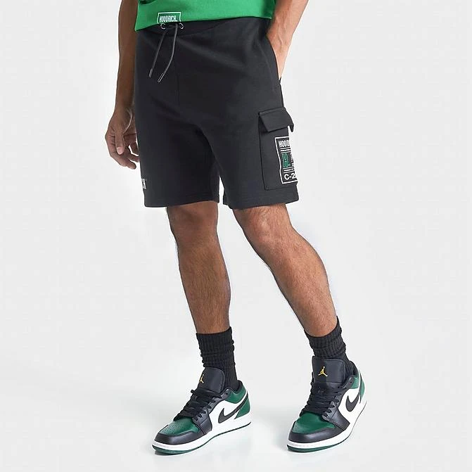 Men's Hoodrich OG Akira Cargo Shorts Black/White/Jolly Green - HR0221 001 3 Men's Hoodrich OG Akira Cargo Shorts Black/White/Jolly Green - HR0221 001