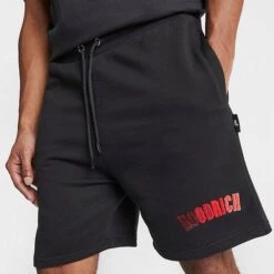Men's Hoodrich OG Kraze Shorts Black/Chili Pepper/Mars Red - HR0303 001 -Nike Sportwear Sales HR0303 001 M5