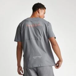 Men's Hoodrich OG Blend V2 T-Shirt Lava Smoke/Flame/White - HR0355 060 -Nike Sportwear Sales HR0355 060 M4