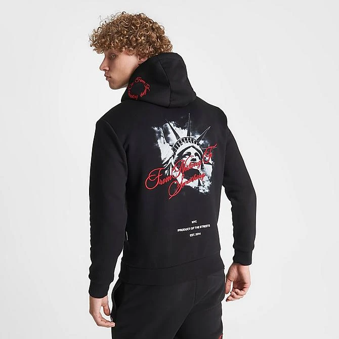 Men's Hoodrich OG Liberty Graphic Pullover Hoodie Black - HR0672 001 5 Men's Hoodrich OG Liberty Graphic Pullover Hoodie Black - HR0672 001 - Image 3