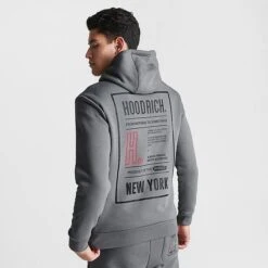 Men's Hoodrich OG Akira V6 Hoodie Lava Smoke/Black/Mars Red - HR0676 060 -Nike Sportwear Sales HR0676 060 M4