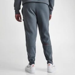 Men's Hoodrich OG Blend Graphic Print Jogger Pants Grey/Black/Red - HR662 060 -Nike Sportwear Sales HR662 060 M3