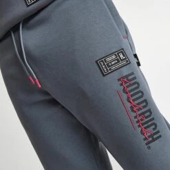 Men's Hoodrich OG Blend Graphic Print Jogger Pants Grey/Black/Red - HR662 060 -Nike Sportwear Sales HR662 060 M4