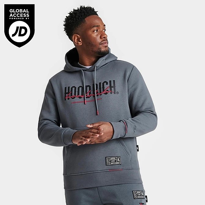 Men's Hoodrich OG Blend Graphic Print Pullover Hoodie Grey/Black/Red - HR708 060 3 Men's Hoodrich OG Blend Graphic Print Pullover Hoodie Grey/Black/Red - HR708 060
