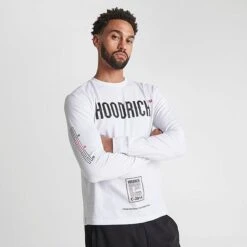 Men's Hoodrich Akira V6 Long-Sleeve T-Shirt White/Black/Red - HR723 100 -Nike Sportwear Sales HR723 100 M3