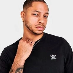 Adidas Originals Trefoil Essentials T-Shirt Black - IA4873 001 11 Adidas Originals Trefoil Essentials T-Shirt Black - IA4873 001 -Nike Sportwear Sales IA4873 001 M5