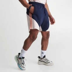 Men's Adidas Originals SST Fleece Shorts Legend Ink/Wonder Quartz - IC5557 408 -Nike Sportwear Sales IC5557 408 M3