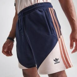 Men's Adidas Originals SST Fleece Shorts Legend Ink/Wonder Quartz - IC5557 408 -Nike Sportwear Sales IC5557 408 M5