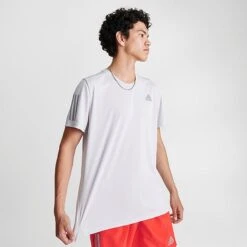 Men's Adidas Own The Run T-Shirt Dash Grey/Reflective Silver - IC7624 051 -Nike Sportwear Sales IC7624 051 M3