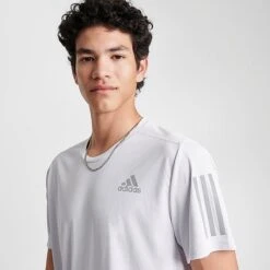 Men's Adidas Own The Run T-Shirt Dash Grey/Reflective Silver - IC7624 051 -Nike Sportwear Sales IC7624 051 M5