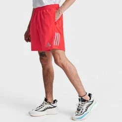 Men's Adidas Own The Run Shorts Bright Red/Reflective Silver - IC7633 600