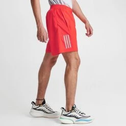 Men's Adidas Own The Run Shorts Bright Red/Reflective Silver - IC7633 600 -Nike Sportwear Sales IC7633 600 M3