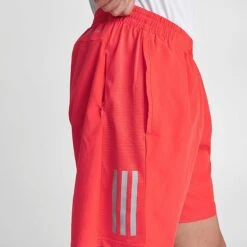 Men's Adidas Own The Run Shorts Bright Red/Reflective Silver - IC7633 600 -Nike Sportwear Sales IC7633 600 M6