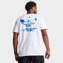 Men's Adidas Originals Cloudy Trefoil Graphic T-Shirt White - II8169 100