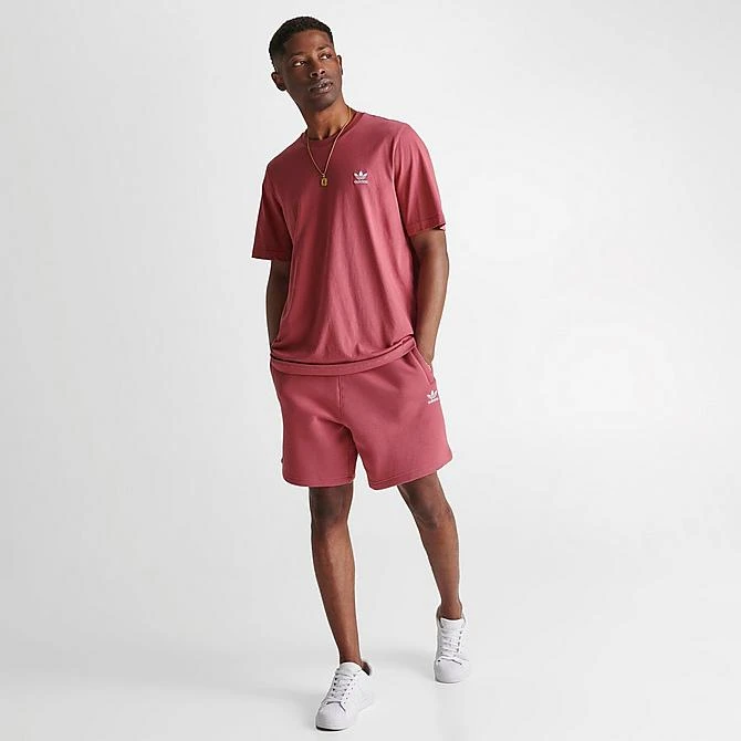 Men's Adidas Originals Essentials Shorts Pink Strata/White - IJ3096 651 4 Men's Adidas Originals Essentials Shorts Pink Strata/White - IJ3096 651 - Image 2