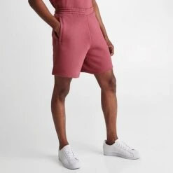 Men's Adidas Originals Essentials Shorts Pink Strata/White - IJ3096 651 9 Men's Adidas Originals Essentials Shorts Pink Strata/White - IJ3096 651 -Nike Sportwear Sales IJ3096 651 M3